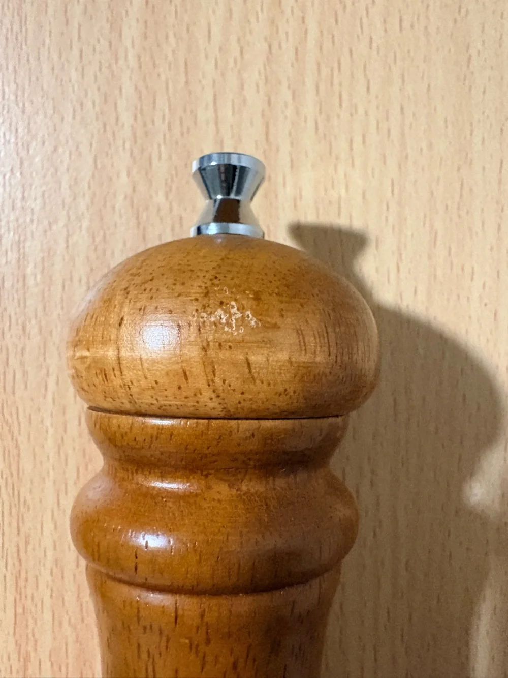 Vintage Williams Sonoma Wooden Pepper Mill Grinder 1980s Kitchen Tool